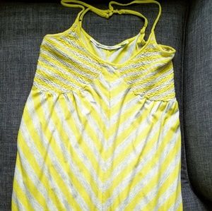 Anthropologie striped racerback maxi dress